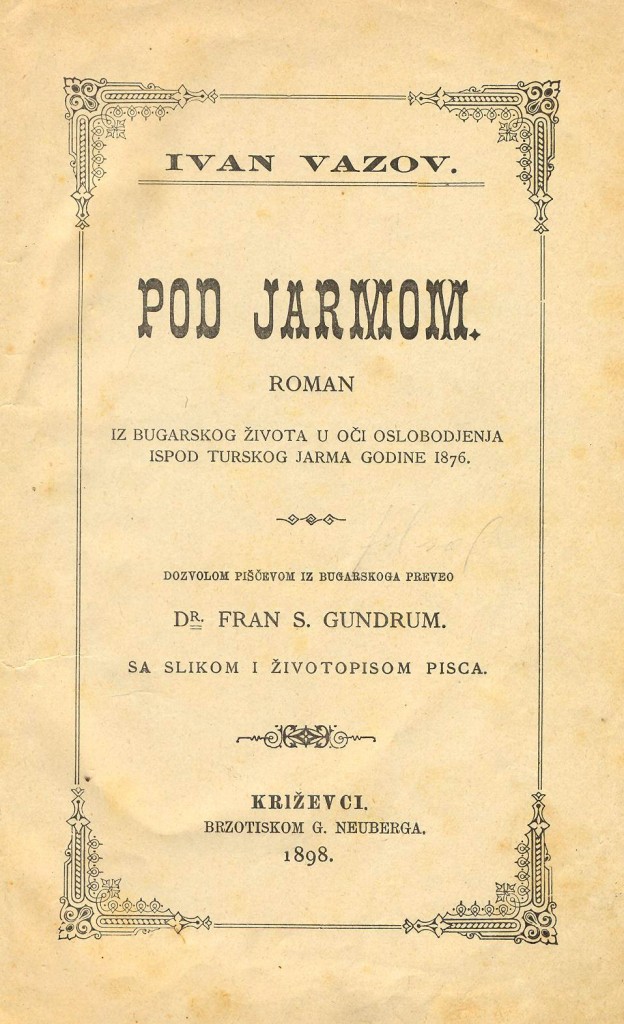 Vazov - Pod jarmom